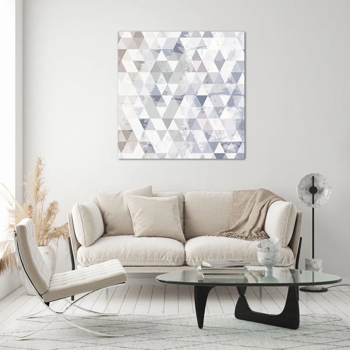 Quadro em vidro - Em ritmo para três - 70x70 cm