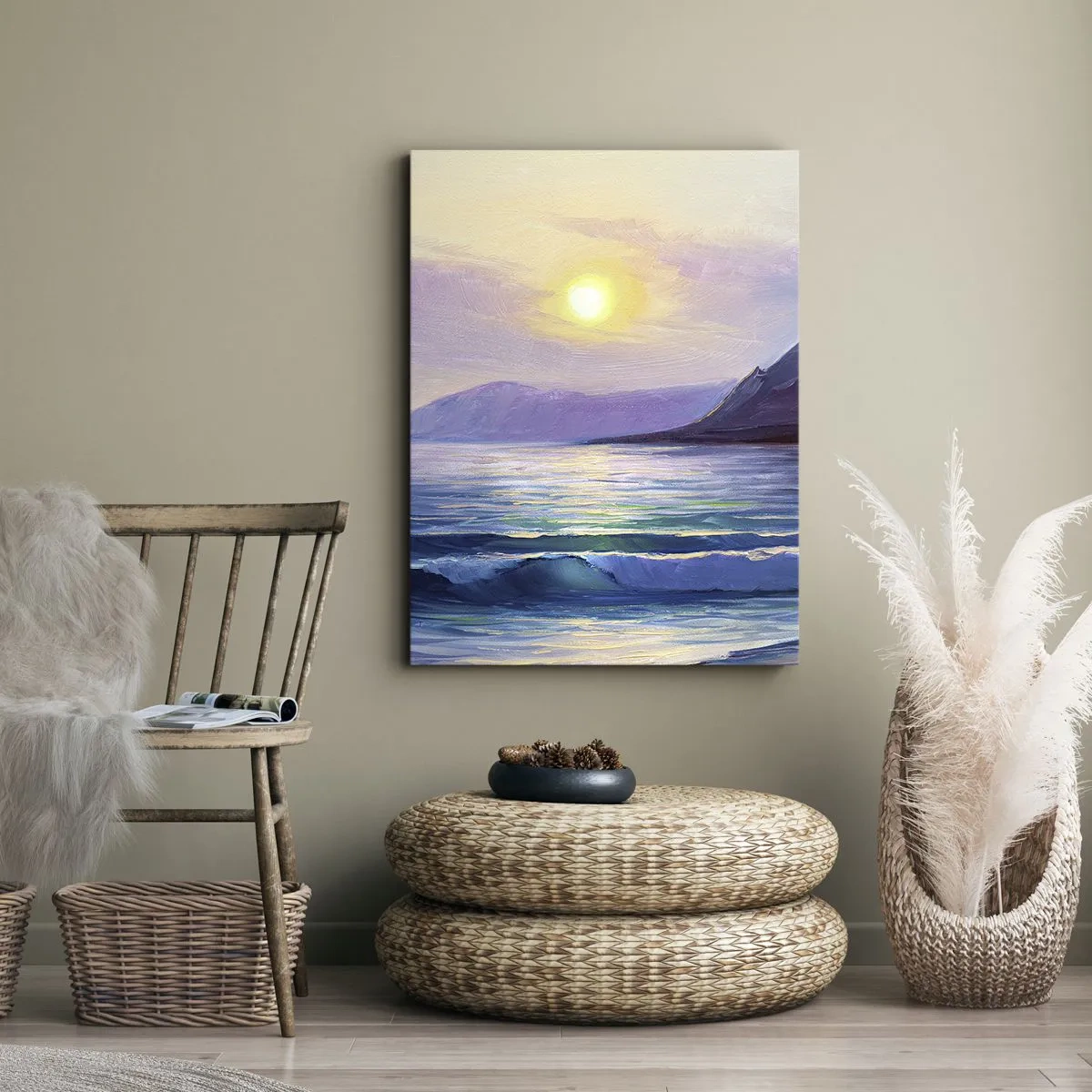 Quadro em tela - Cristal de água e ar - 50x70 cm