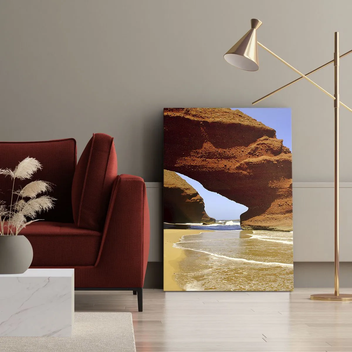 Quadro em tela - Água e vento por milhares de anos - 70x100 cm
