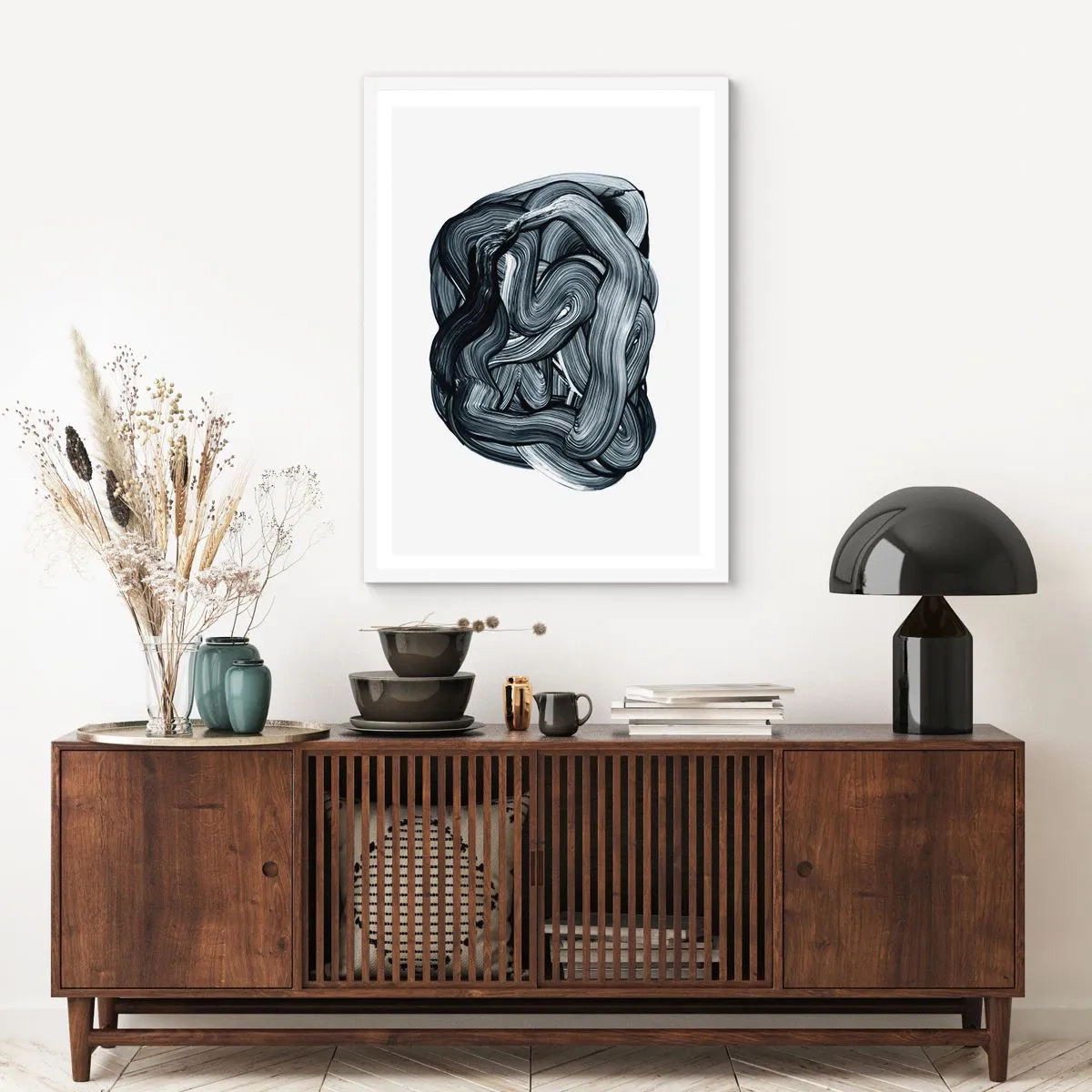 Pôster em moldura branca - Não é assim tão simples - 61x91 cm