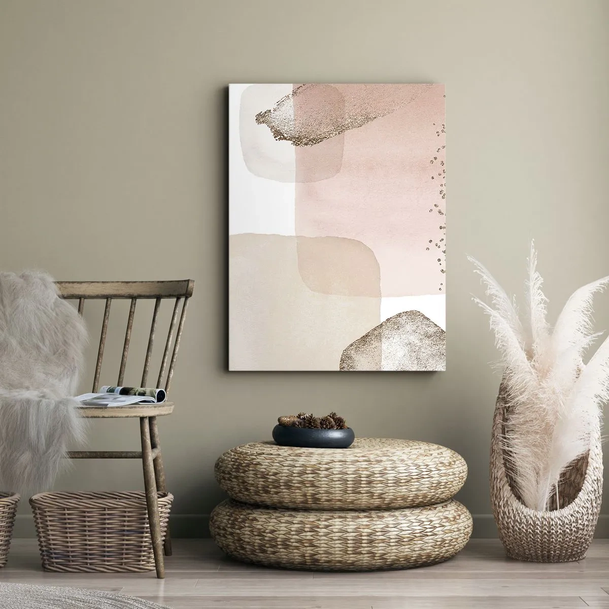 Quadro em tela - Olhar através da cor - 55x100 cm