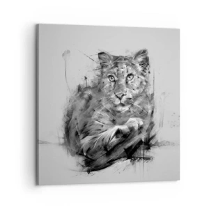 Quadro em tela - Sim, estou a ouvir atentamente - 60x60 cm