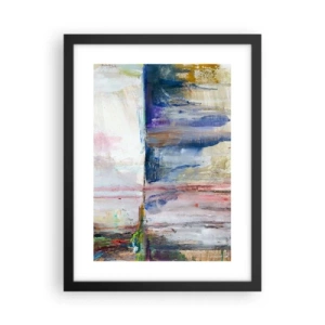 Pôster com moldura preta - Impressões coloridas e associações - 30x40 cm