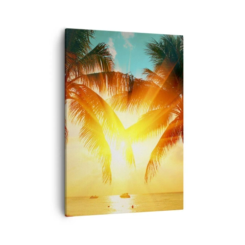 Quadro em tela - Casal exótico - 50x70 cm