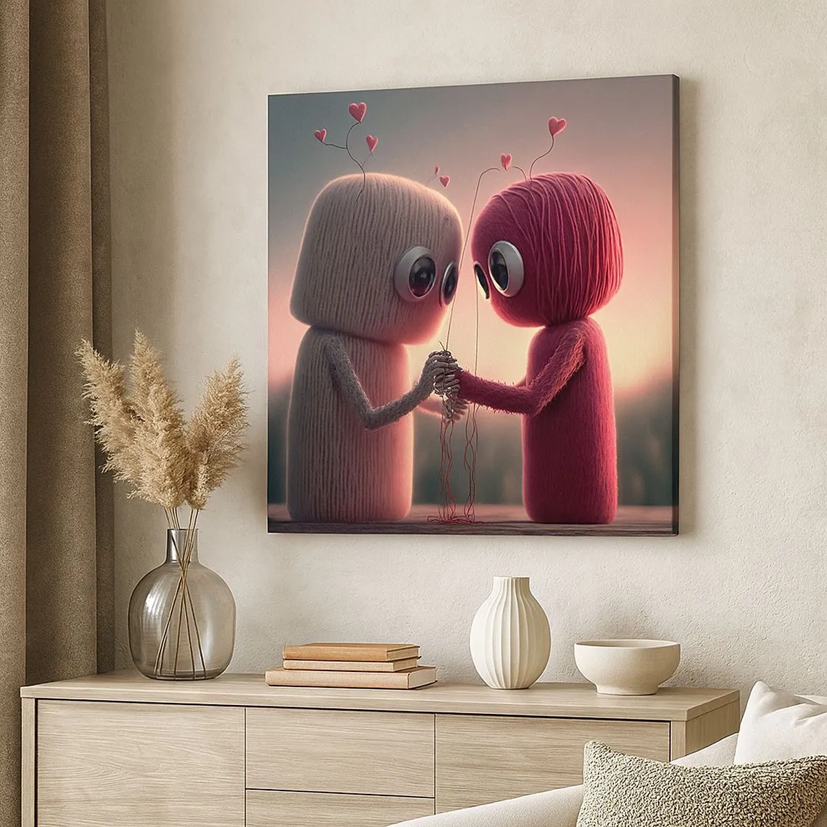 Quadro em tela - Todos podem amar - 30x30 cm