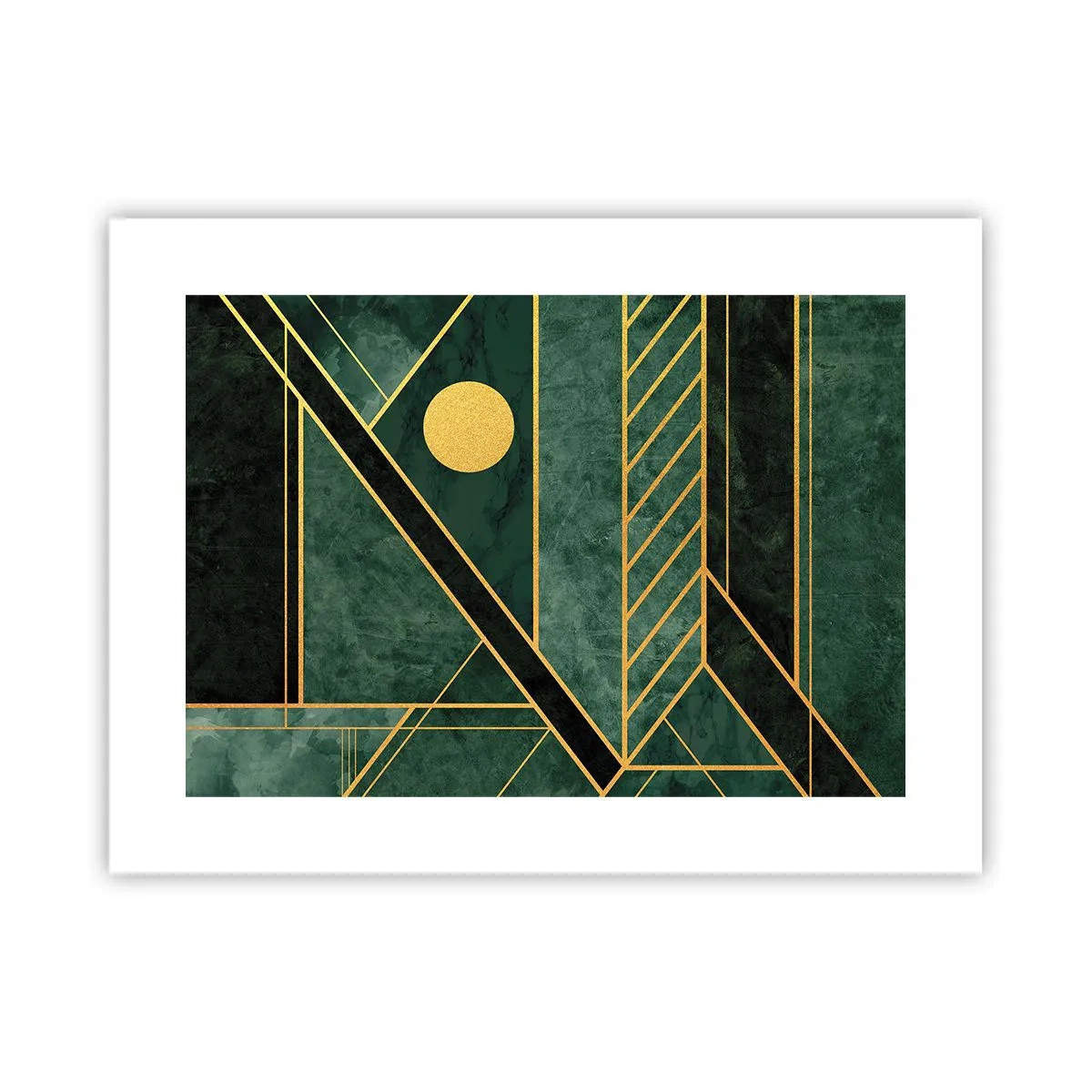 Pôster - A dinâmica do ouro e do azul - 40x30 cm