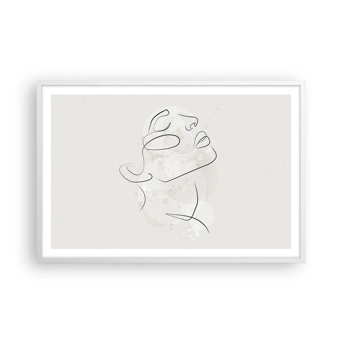 Pôster em moldura branca - Esboço de um sonho - 91x61 cm