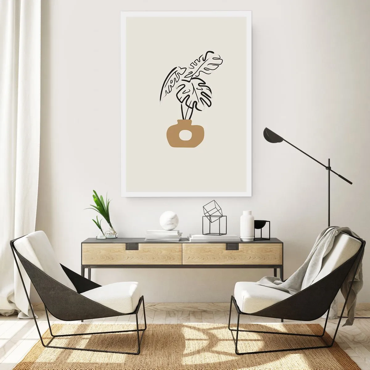 Pôster - Monstera – decoração do lar - 30x40 cm