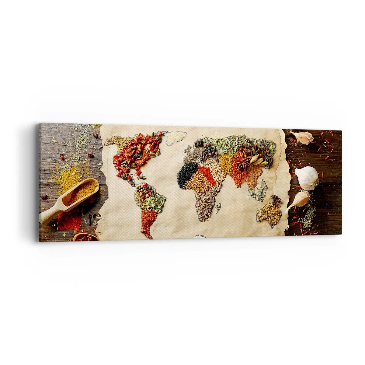 Quadro em tela - Todos os gostos do mundo - 90x30 cm