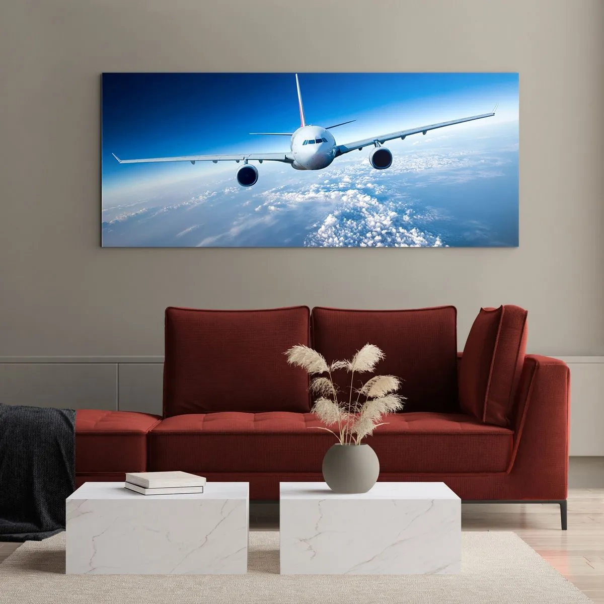 Quadro em vidro - Vou porque quero - 140x50 cm