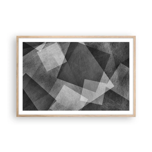 Pôster com moldura de carvalho claro - Um eterno símbolo da durabilidade e da ordem - 91x61 cm