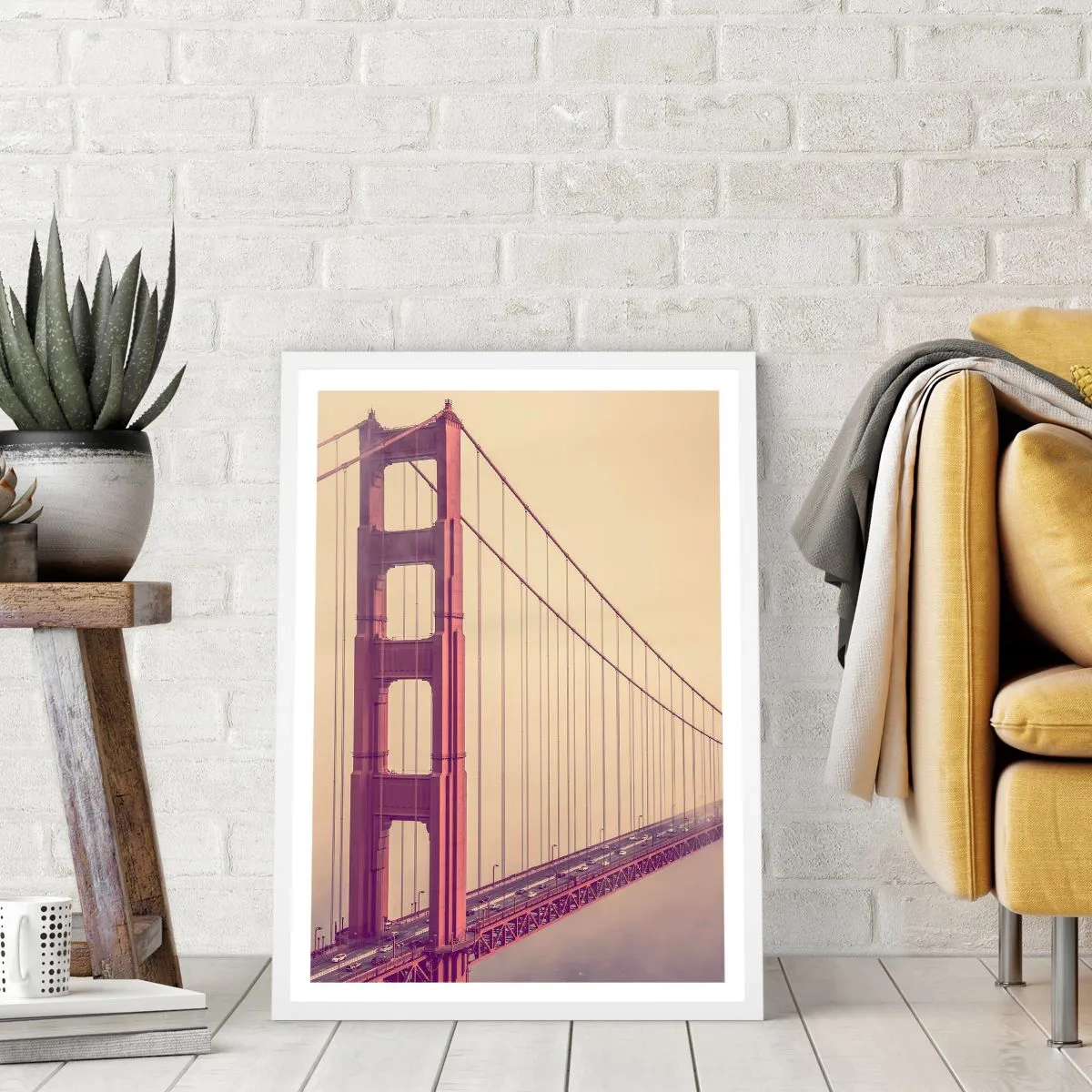 Pôster em moldura branca - Entre o céu e a terra - 30x40 cm