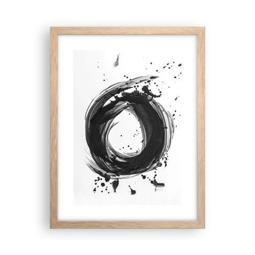 Pôster com moldura de carvalho claro - O vórtice da criação - 30x40 cm