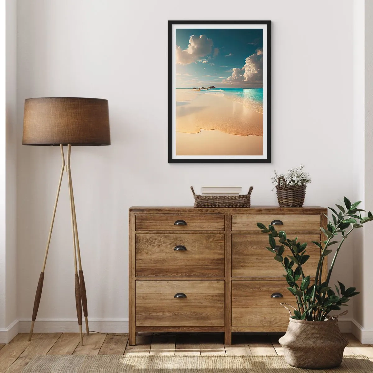 Pôster com moldura preta - Um dia de sonho - 61x91 cm