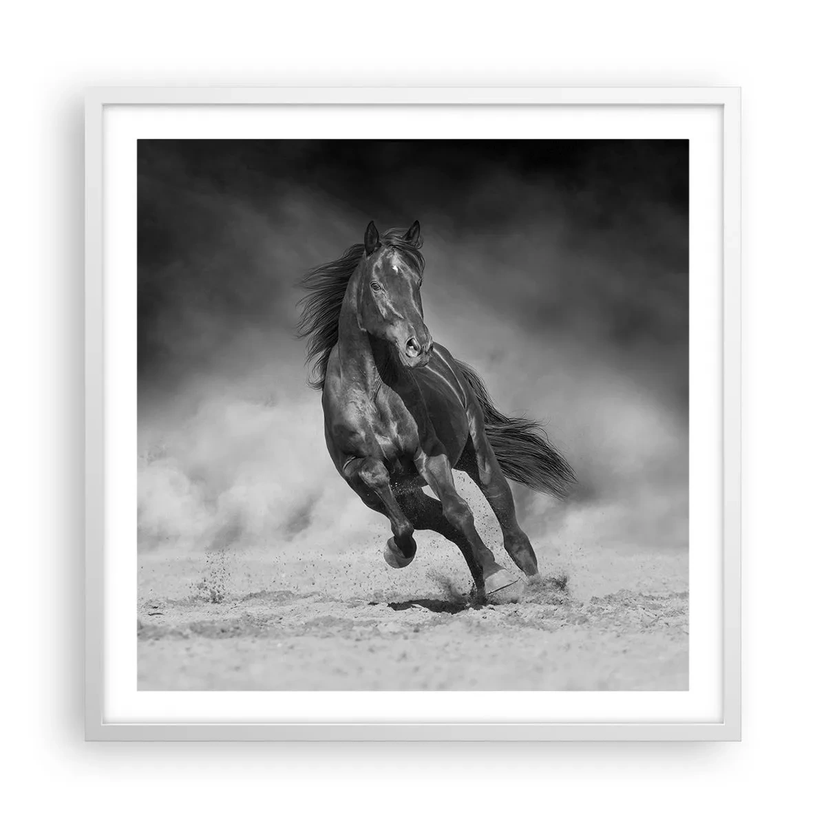 Pôster em moldura branca - Digno do próprio emir - 60x60 cm