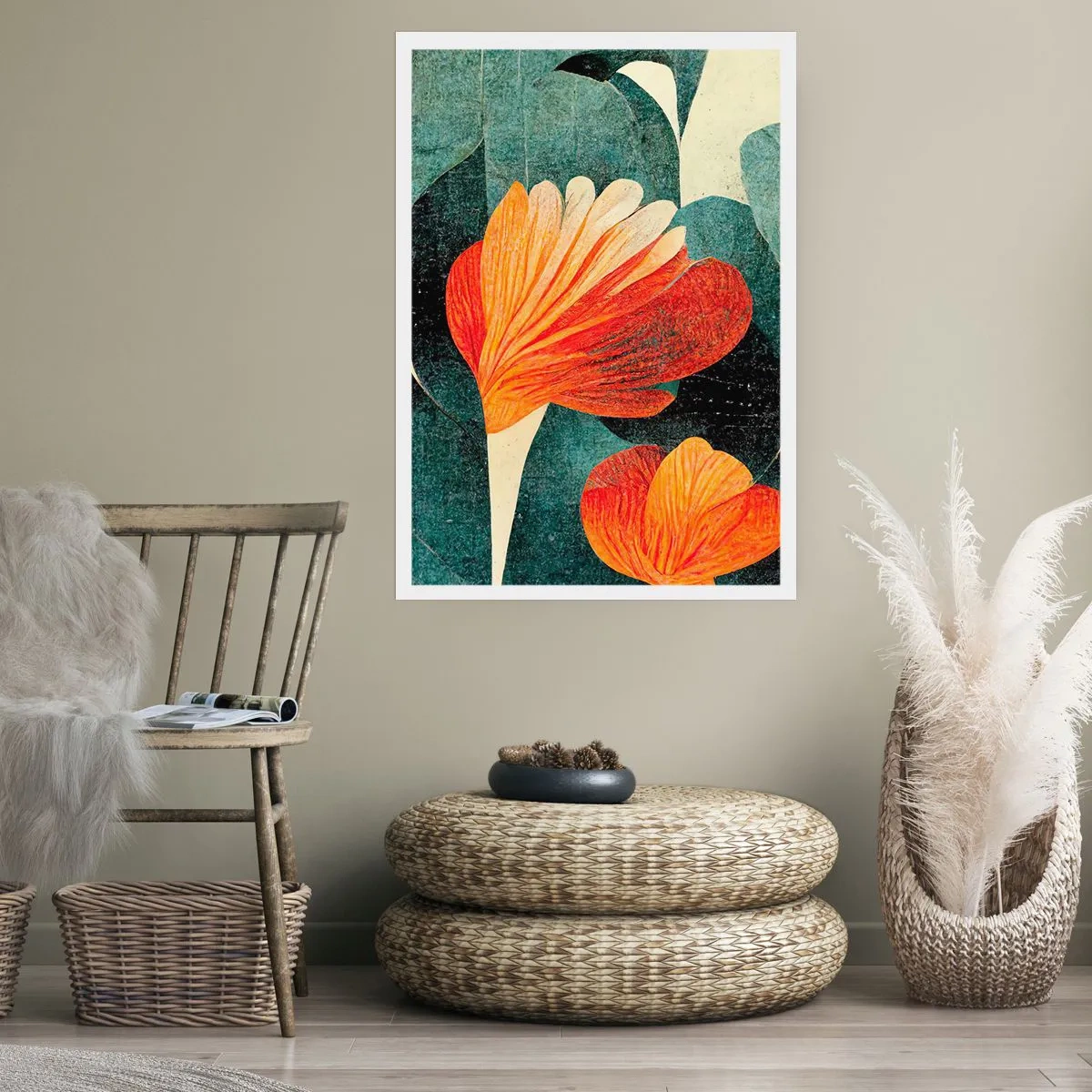 Pôster - O calor dos trópicos e o frescor da vegetação - 50x70 cm