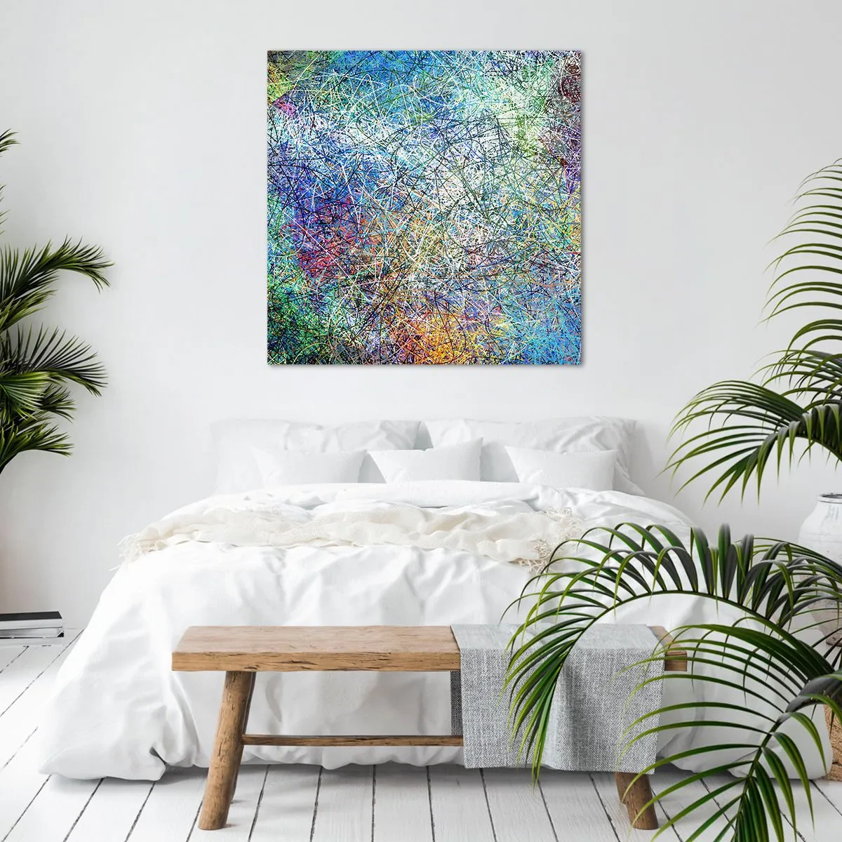 Quadro em tela - Não é assim tão simples - 40x40 cm