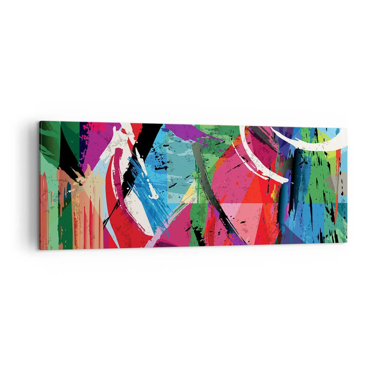 Quadro em tela - Rápido, vivo e animado - 140x50 cm