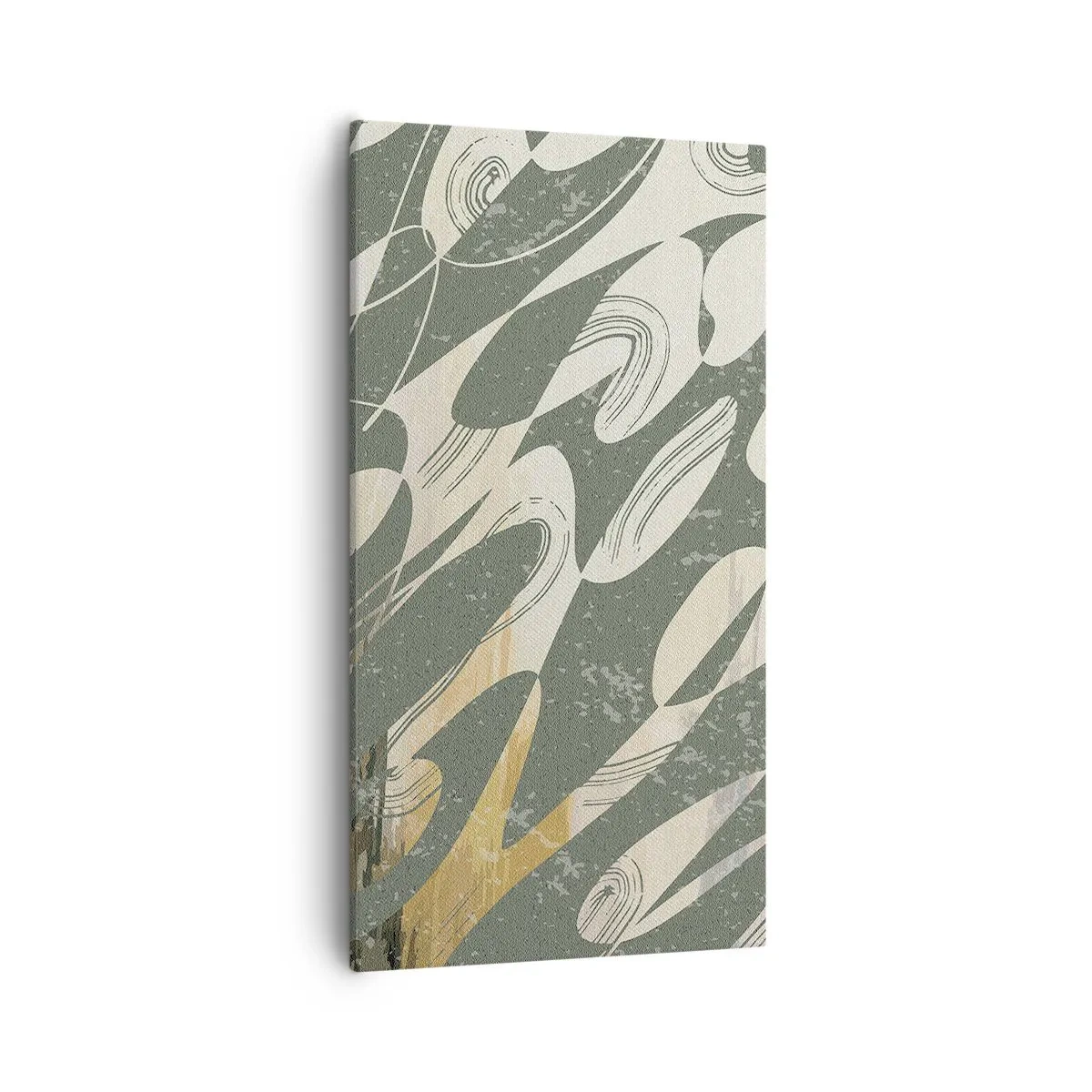 Quadro em tela - Abstração rítmica - 55x100 cm