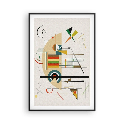 Pôster com moldura preta - E o mundo ri - 61x91 cm