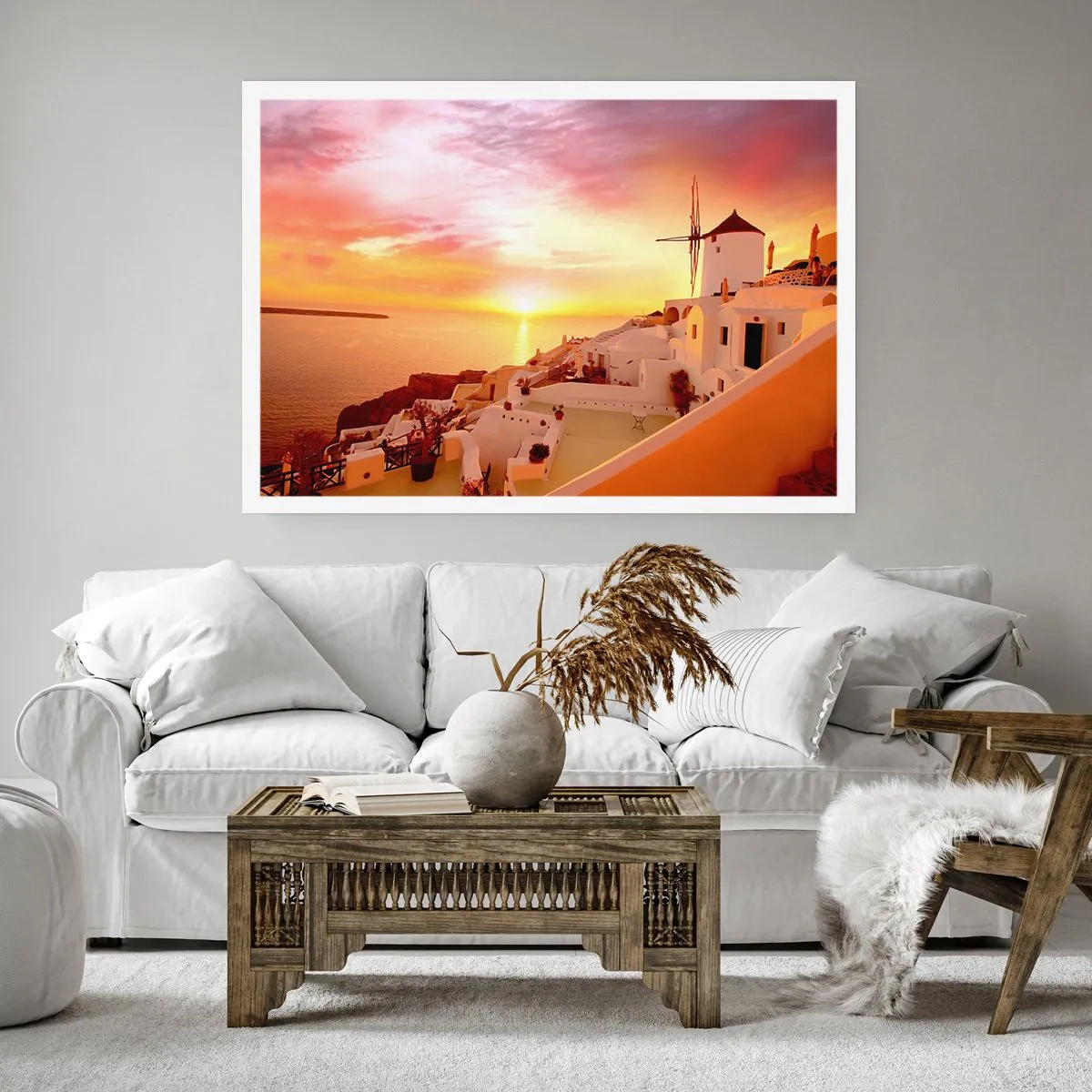 Pôster - Derreter em branco e ouro - 40x30 cm