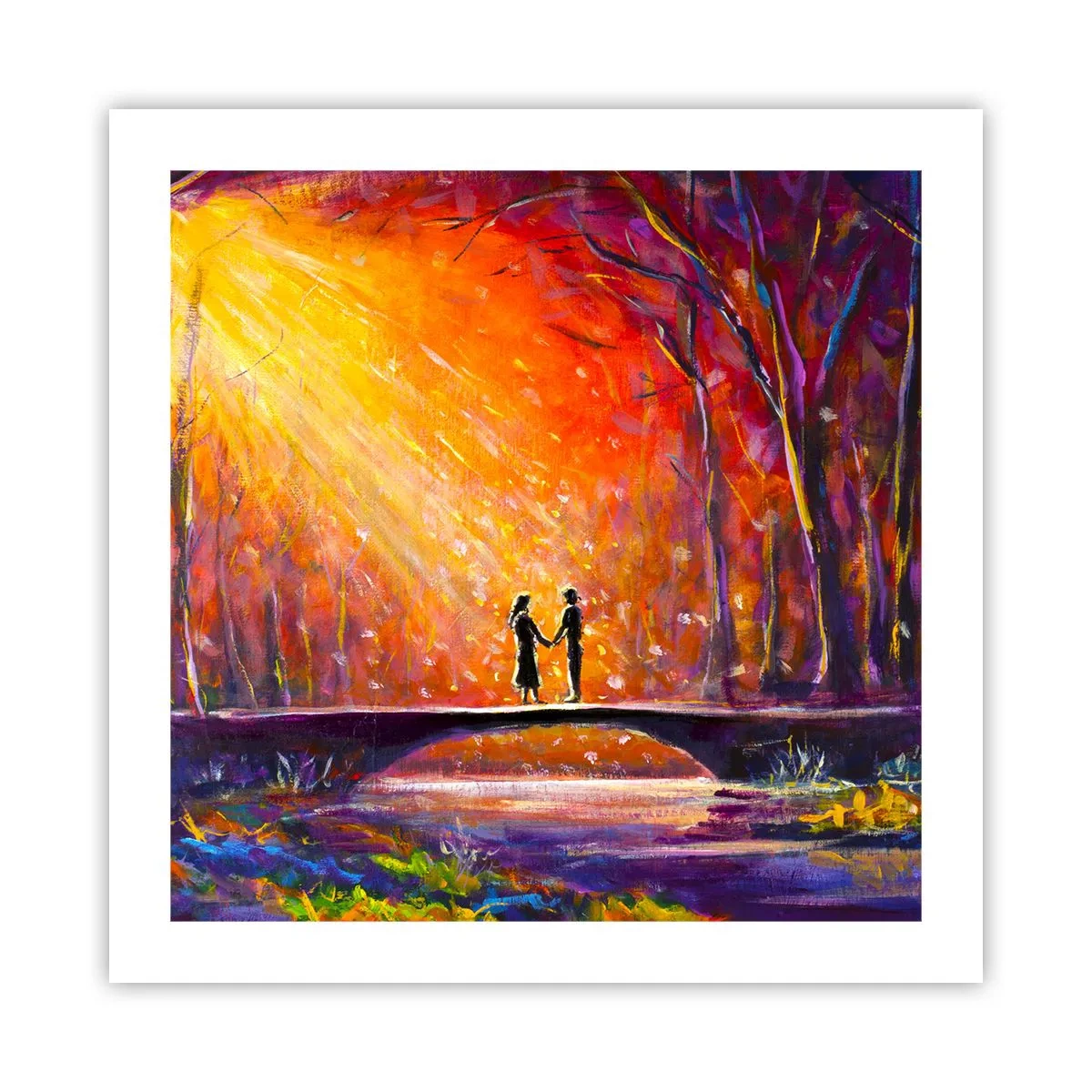 Pôster - O céu também os ama - 50x50 cm