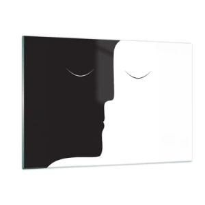 Quadro em vidro - Unidade de opostos - 120x80 cm