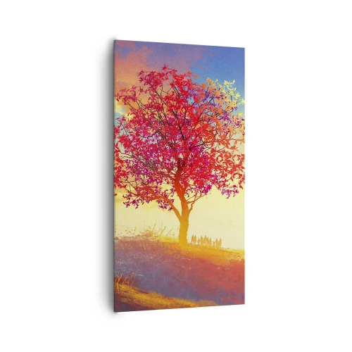 Quadro em tela - O peregrino no seu destino - 65x120 cm