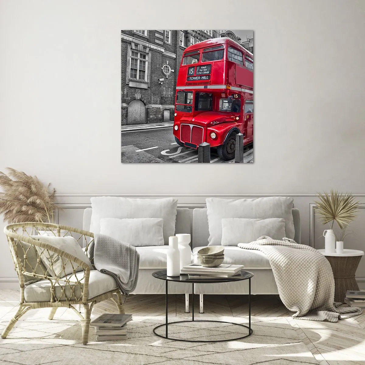 Quadro em vidro - Sempre o mesmo - 40x40 cm
