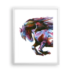 Pôster em moldura branca - Em êxtase - 40x50 cm
