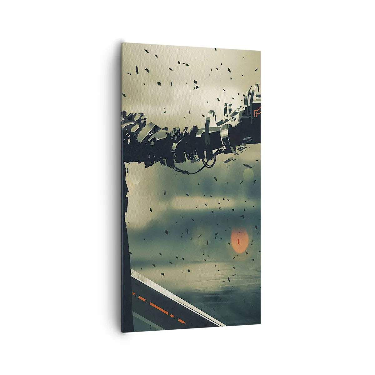 Quadro em tela - Arma letal - seu próprio Exterminador do Futuro - 65x120 cm