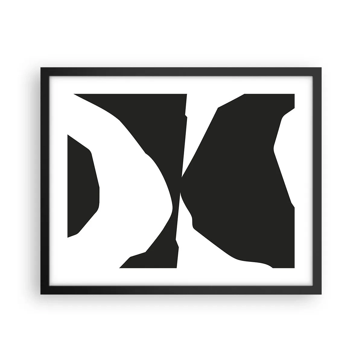 Pôster com moldura preta - Positivo negativo - 50x40 cm