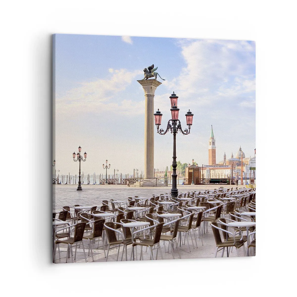 Quadro em tela - Bem-vindo, está tudo pronto - 50x50 cm