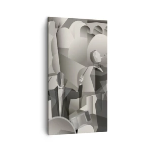 Quadro em tela - No espaço dos sons - 45x80 cm