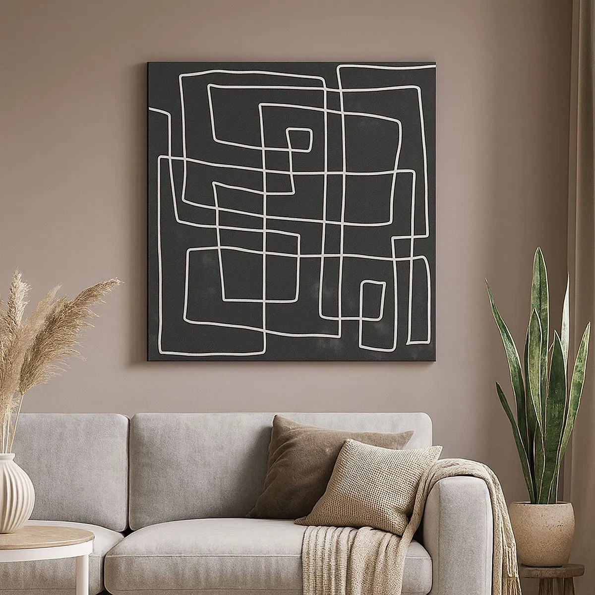 Quadro em tela - Não é tão simples - 30x30 cm