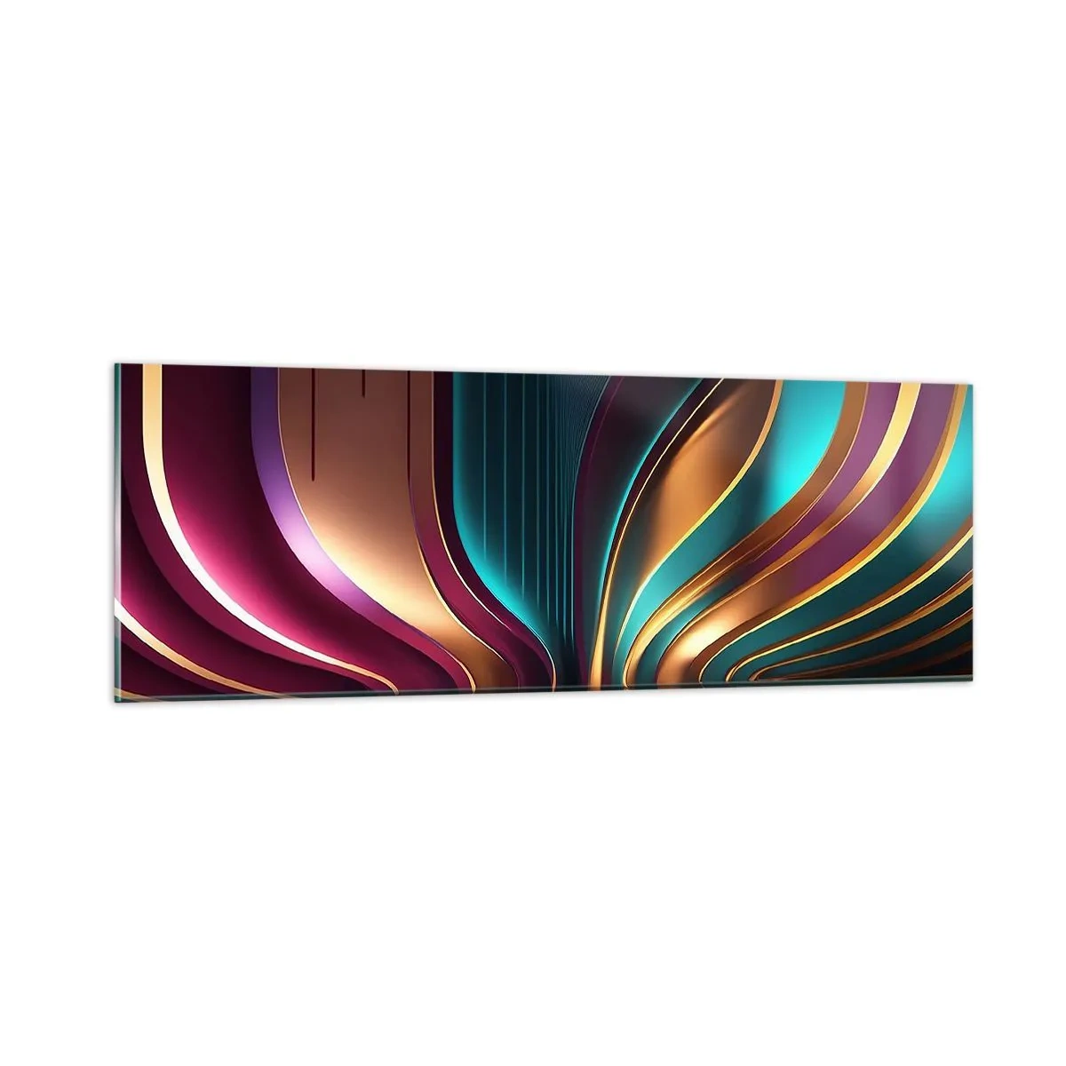 Quadro em vidro - Arquitetura de luz - 90x30 cm