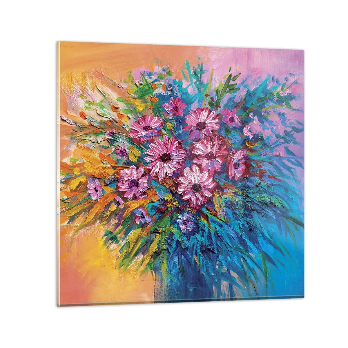 Quadro em vidro - A energia da vida - 50x50 cm