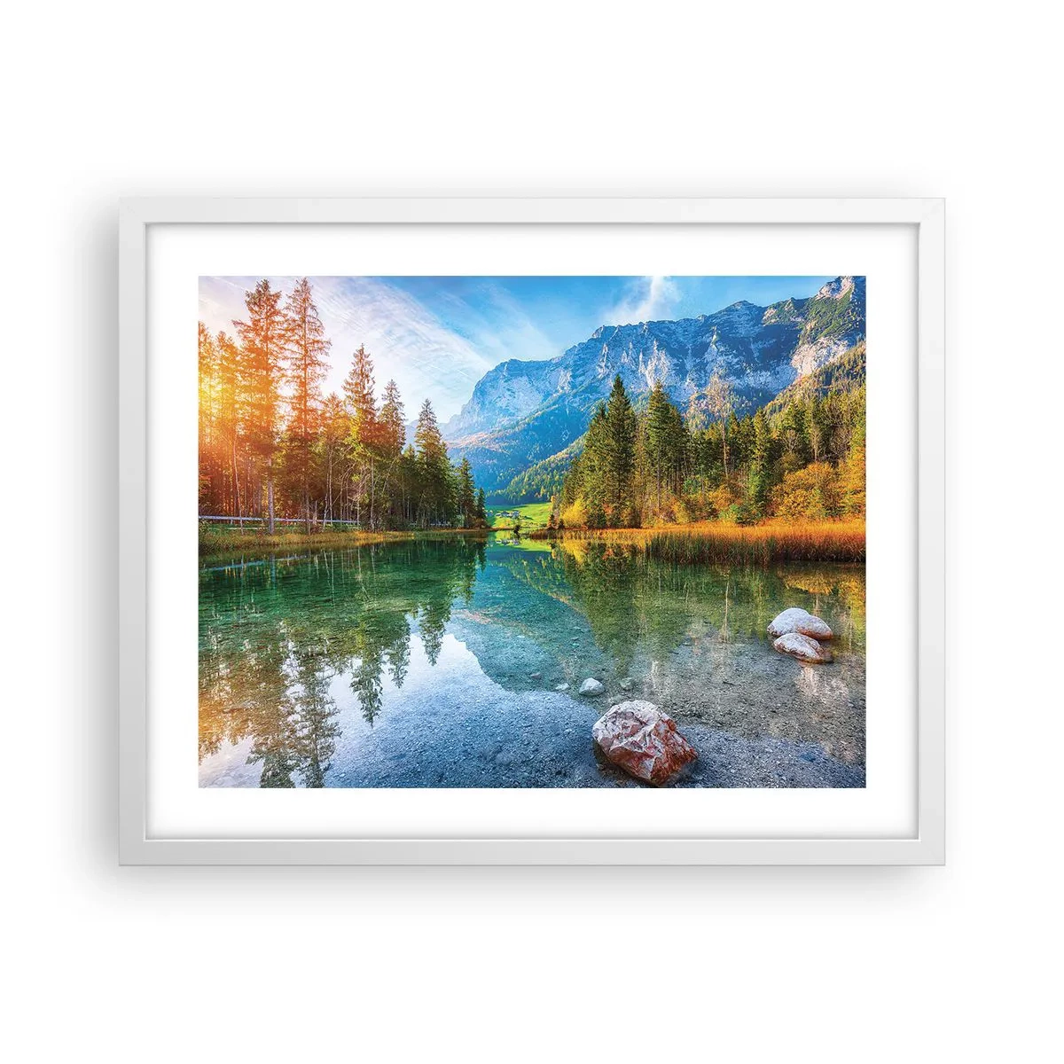 Pôster em moldura branca - A suavidade do outono - 50x40 cm