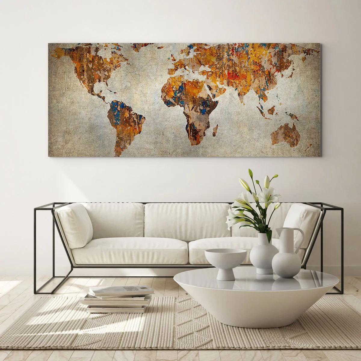 Quadro em vidro - Um mundo verdadeiramente grande - 140x50 cm