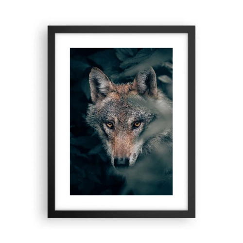 Pôster com moldura preta - Caçador - 30x40 cm