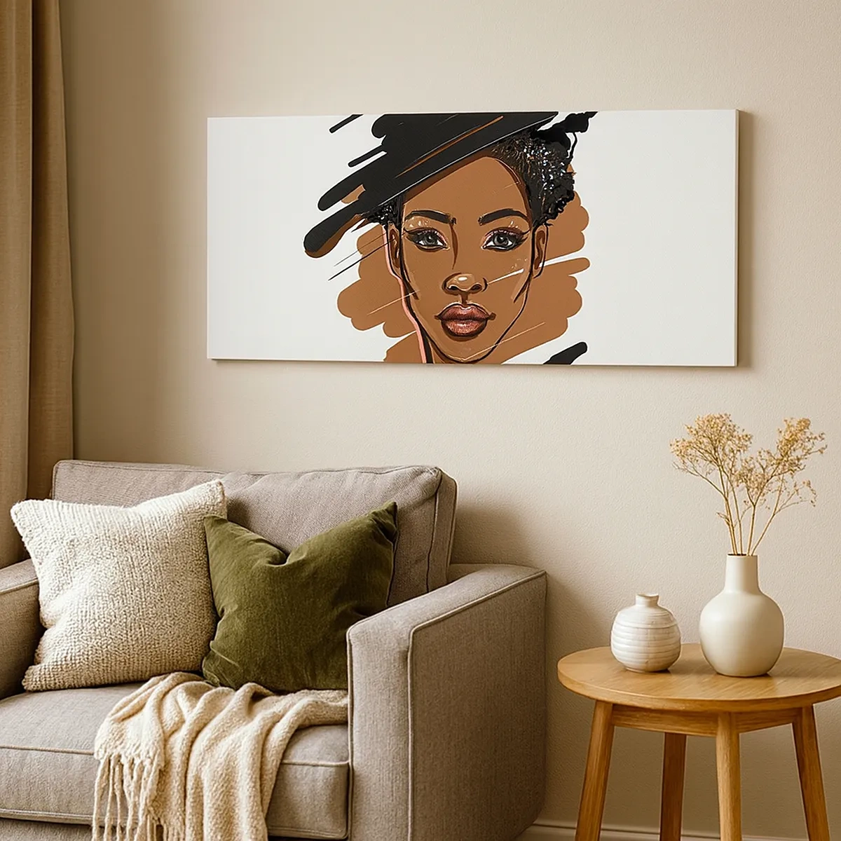 Quadro em tela - Doce como chocolate - 30x30 cm