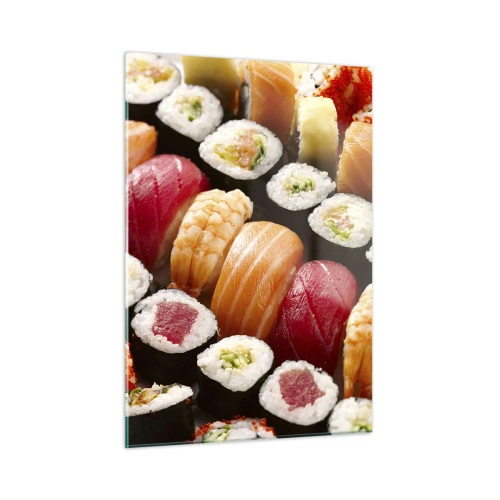 Quadro em vidro - Cores e sabores da Ásia - 50x70 cm