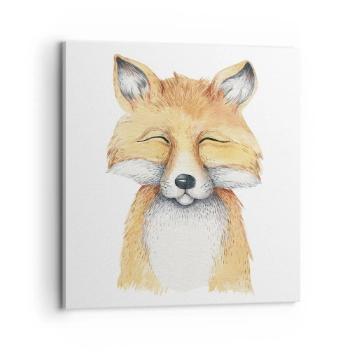 Quadro em tela - Humor de raposa - 70x70 cm