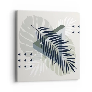 Quadro em tela - Natureza e geometria – duas ordens? - 30x30 cm