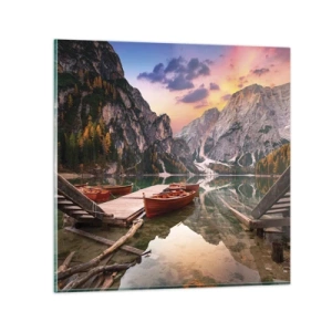 Quadro em vidro - A promessa do dia - 30x30 cm