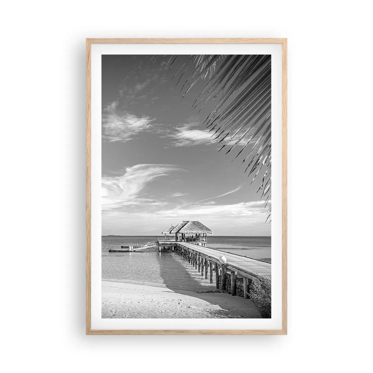 Pôster com moldura de carvalho claro - Memória ou sonho? - 61x91 cm