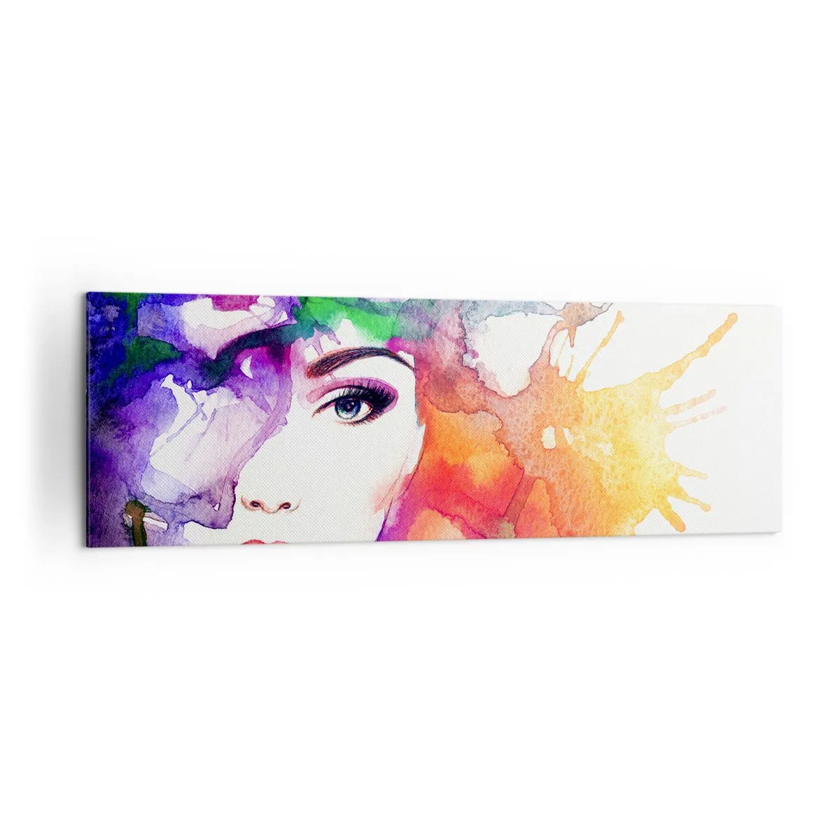 Quadro em tela - Com a cabeça nas nuvens - 160x50 cm