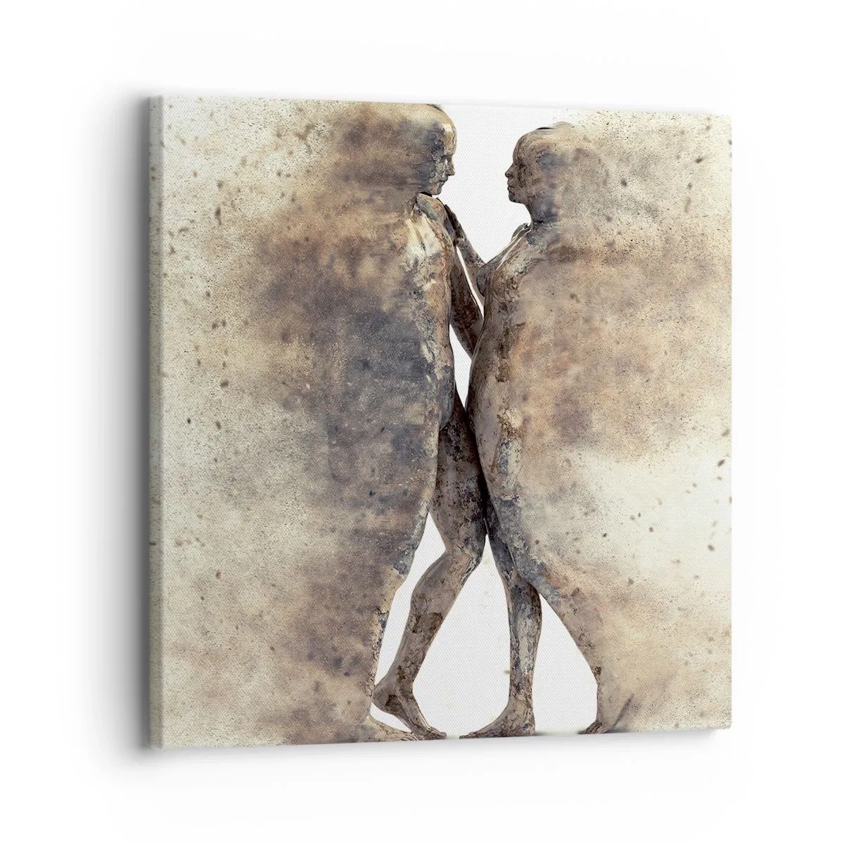 Quadro em tela - Do pó vieram para amar - 30x30 cm