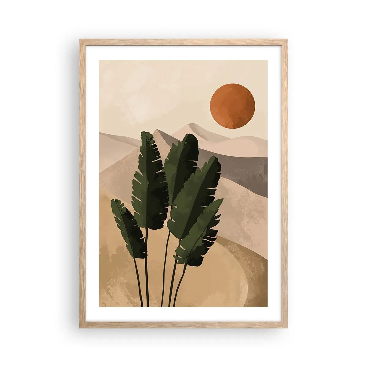 Pôster com moldura de carvalho claro - O triunfo da vida - 50x70 cm