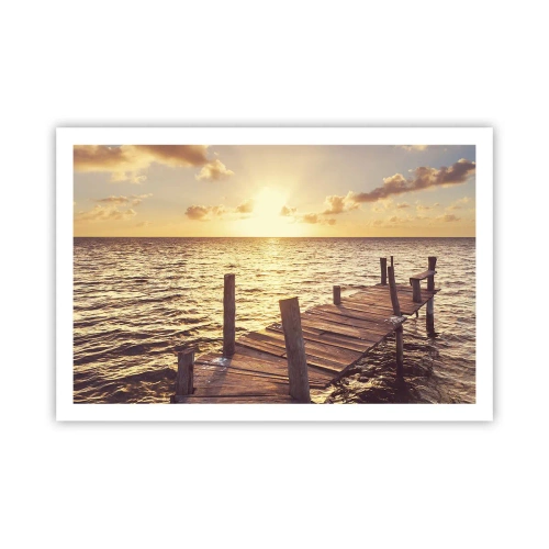 Pôster - A terra dourada da gentileza - 91x61 cm